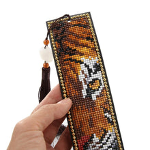 Load image into Gallery viewer, DIY Special Shaped Diamond Painting Leather Bookmark Tassel Book Marks Gift
