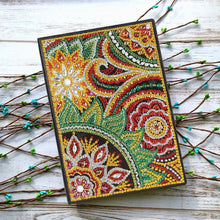 Load image into Gallery viewer, DIY Mandala Special Shaped Diamond Painting 50 Pages Sketchbook A5 Notebook
