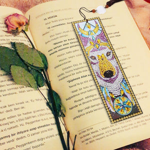 DIY Special Shaped Diamond Painting Leather Tassel Bookmark Creative Crafts