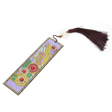 Load image into Gallery viewer, DIY Flower Special Shaped Diamond Painting Leather Tassel Bookmark Gifts
