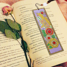 Load image into Gallery viewer, DIY Flower Special Shaped Diamond Painting Leather Tassel Bookmark Gifts
