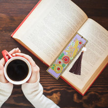 Load image into Gallery viewer, DIY Flower Special Shaped Diamond Painting Leather Tassel Bookmark Gifts
