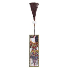 Load image into Gallery viewer, DIY Special Shaped Diamond Painting Leather Bookmark Tassel Book Marks Gift
