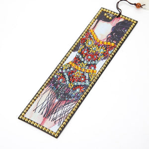 DIY Special Shaped Diamond Painting Leather Bookmark Tassel Book Marks Gift