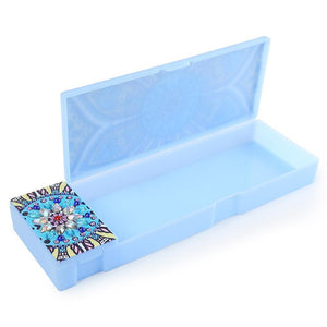 DIY Mandala Special Shaped Diamond Painting 2 Grids Students Pencil Box