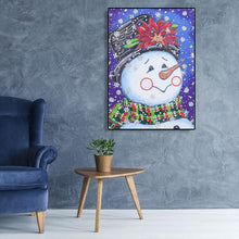 Load image into Gallery viewer, Snowman 40x30cm(canvas) beautiful special shaped drill diamond painting

