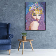 Load image into Gallery viewer, Beauty 40x30cm(canvas) beautiful special shaped drill diamond painting
