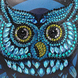 DIY Owl Special Shaped Diamond Painting Women Leather Chain Crossbody Bags