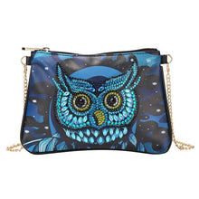 Load image into Gallery viewer, DIY Owl Special Shaped Diamond Painting Women Leather Chain Crossbody Bags
