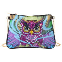 Load image into Gallery viewer, DIY Owl Special Shaped Diamond Painting Leather Crossbody Bags Chain Clutch
