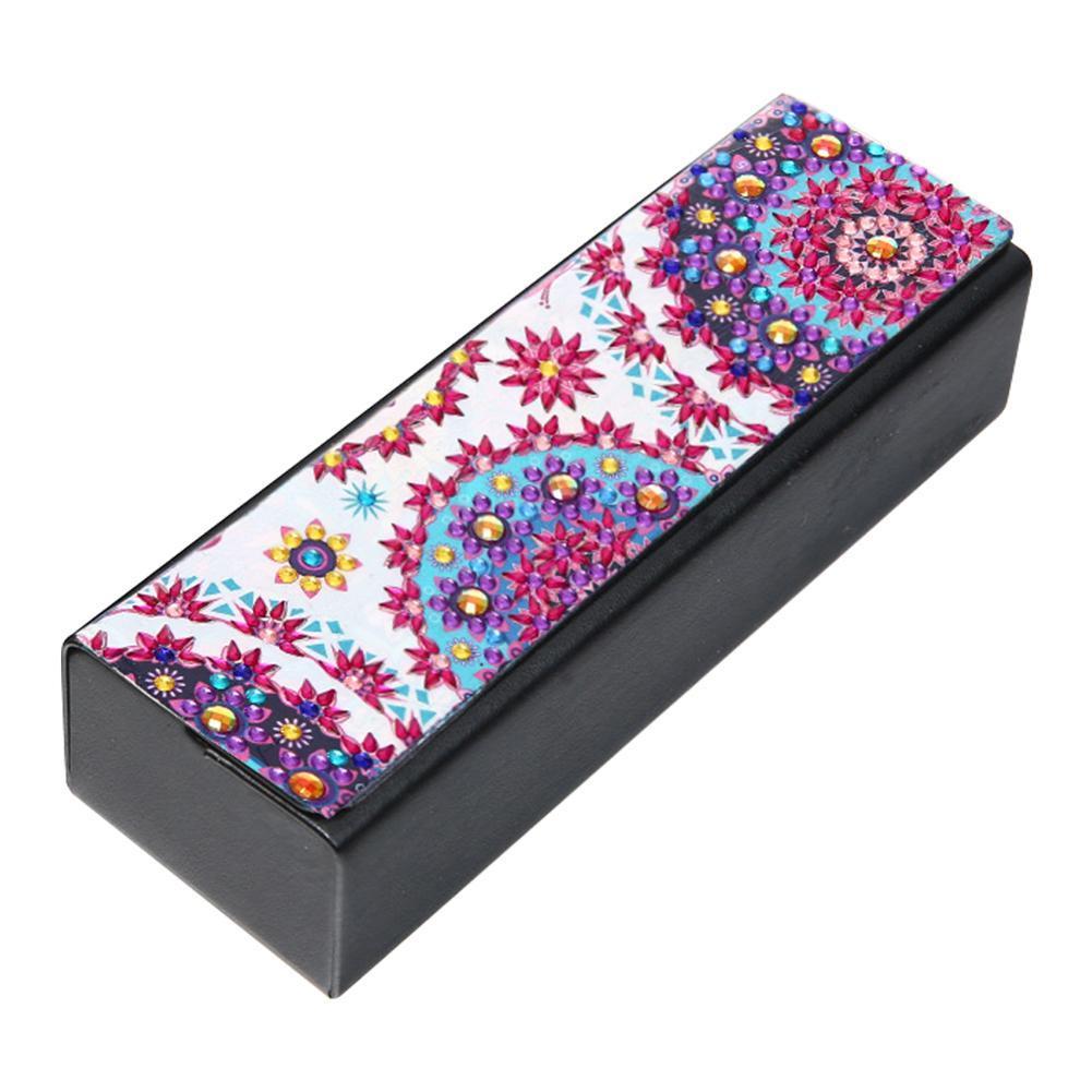 DIY Diamond Painting Eye Glasses Storage Box Travel Leather Sunglasses Case