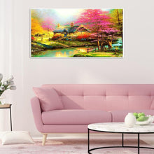 Load image into Gallery viewer, Scenery 100x55cm(canvas) full round drill diamond painting
