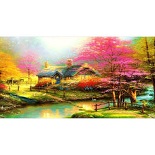 Load image into Gallery viewer, Scenery 100x55cm(canvas) full round drill diamond painting
