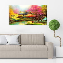 Load image into Gallery viewer, Scenery 100x55cm(canvas) full round drill diamond painting
