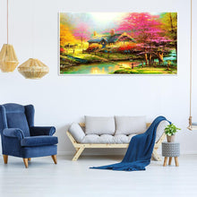Load image into Gallery viewer, Scenery 100x55cm(canvas) full round drill diamond painting
