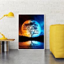 Load image into Gallery viewer, Moon Bedroom 30x40cm(canvas) full round drill diamond painting
