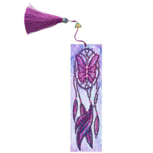 Load image into Gallery viewer, DIY Dreamcatcher Special Shaped Diamond Painting Leather Bookmark w/Tassel
