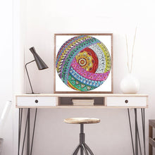 Load image into Gallery viewer, Mandala 30x30cm(canvas) beautiful special shaped drill diamond painting
