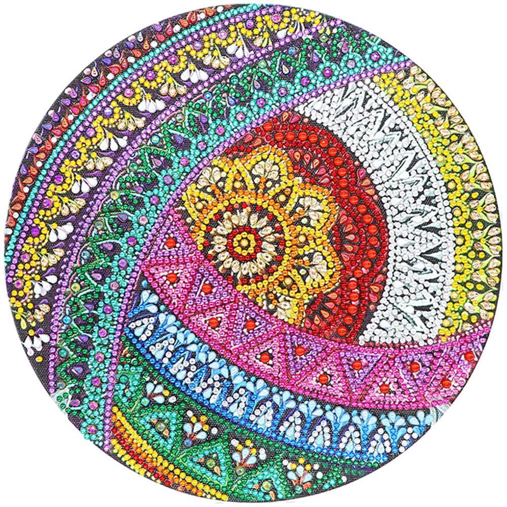 Mandala 30x30cm(canvas) beautiful special shaped drill diamond painting
