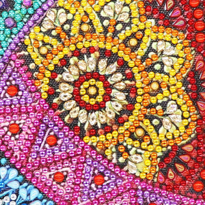Mandala 30x30cm(canvas) beautiful special shaped drill diamond painting