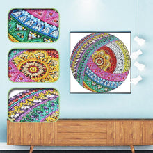 Load image into Gallery viewer, Mandala 30x30cm(canvas) beautiful special shaped drill diamond painting
