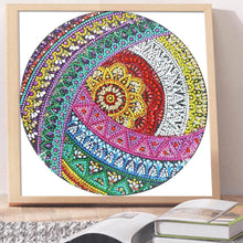 Load image into Gallery viewer, Mandala 30x30cm(canvas) beautiful special shaped drill diamond painting
