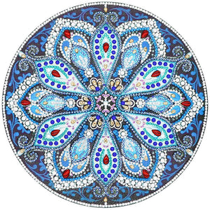 Mandala 30x30cm(canvas) beautiful special shaped drill diamond painting