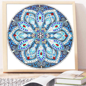 Mandala 30x30cm(canvas) beautiful special shaped drill diamond painting