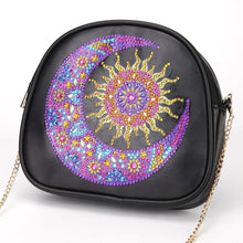 Load image into Gallery viewer, DIY Sun Moon Special Shaped Diamond Painting Leather Chain Crossbody Bags
