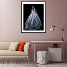 Load image into Gallery viewer, Wedding Dress 30x40cm(canvas) full round drill diamond painting
