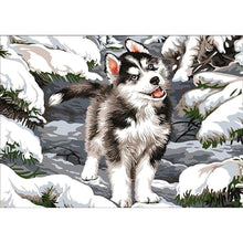 Load image into Gallery viewer, Wolf 30x40cm(canvas) full round drill diamond painting
