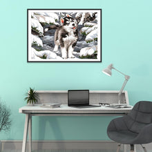 Load image into Gallery viewer, Wolf 30x40cm(canvas) full round drill diamond painting

