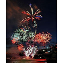 Load image into Gallery viewer, Fireworks 30x40cm(canvas) full round drill diamond painting

