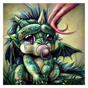 Dinosaur 30x30cm(canvas) full round drill diamond painting