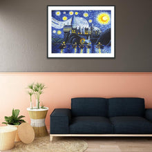 Load image into Gallery viewer, Starry Night 30x40cm(canvas) full round drill diamond painting
