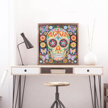 Load image into Gallery viewer, Skull 30x30cm(canvas) beautiful special shaped drill diamond painting
