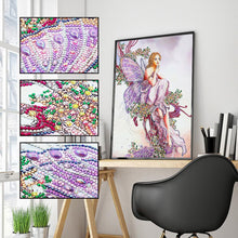 Load image into Gallery viewer, Girl 50x40cm(canvas) beautiful special shaped drill diamond painting
