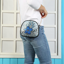 Load image into Gallery viewer, DIY Flower Special Shaped Diamond Painting Leather Chain Crossbody Bags
