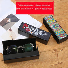 Load image into Gallery viewer, DIY Diamond Painting Leather Eye Glasses Box Travel Sunglasses Storage Case
