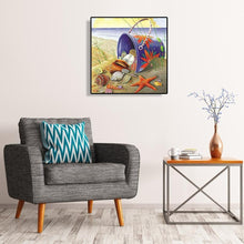 Load image into Gallery viewer, Shell Sea Star 30x30cm(canvas) full round drill diamond painting
