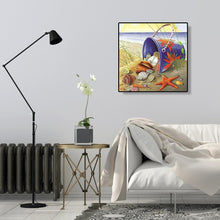 Load image into Gallery viewer, Shell Sea Star 30x30cm(canvas) full round drill diamond painting
