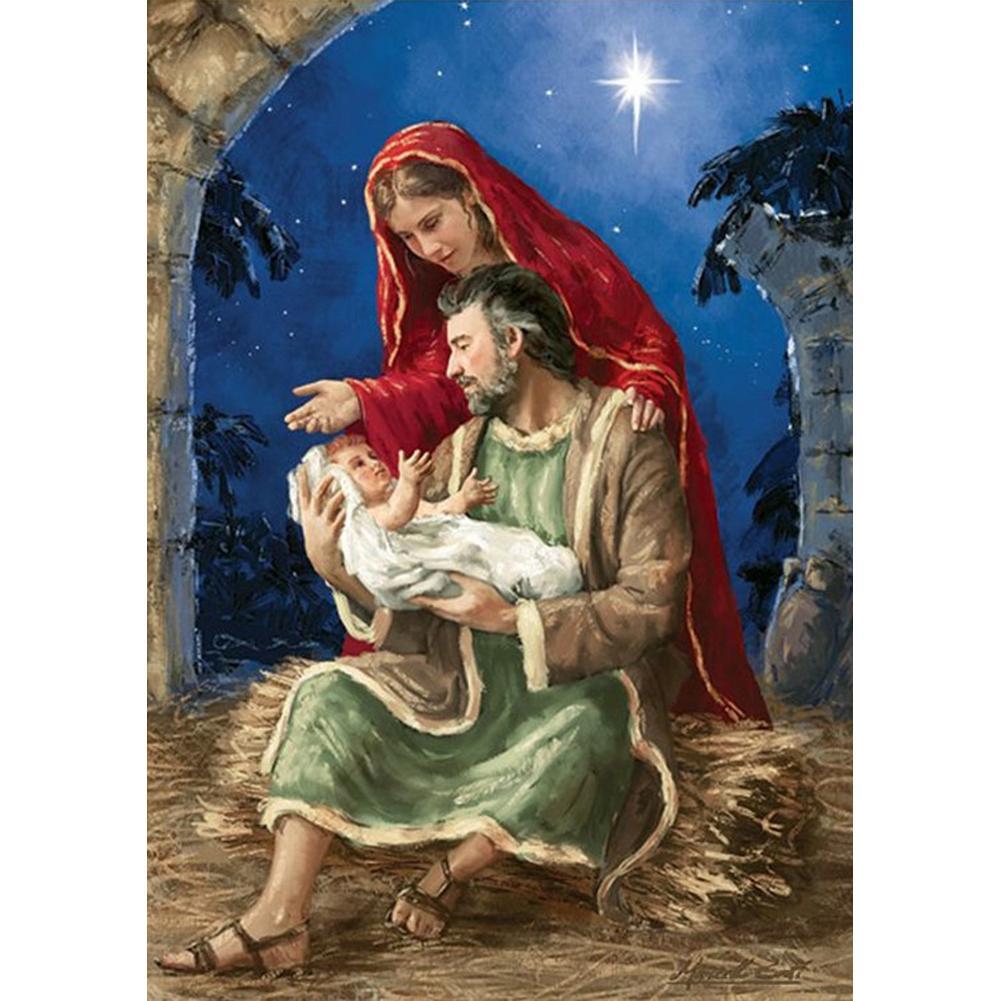 Birth of Jesus 30x40cm(canvas) full round drill diamond painting