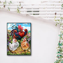 Load image into Gallery viewer, Chickens 30x40cm(canvas) full round drill diamond painting
