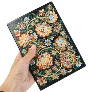 DIY Flower Special Shaped Diamond Painting 50 Pages A5 Sketchbook Notebook