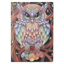 Load image into Gallery viewer, DIY Owl Special Shaped Diamond Painting 50 Page A5 Sketchbook Painting Book
