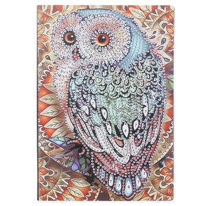 DIY Owl Special Shaped Diamond Painting 50 Pages A5 Notebook Sketchbook