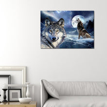 Load image into Gallery viewer, Wolves 40x30cm(canvas) full round drill diamond painting
