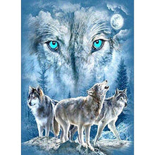 Load image into Gallery viewer, Wolves 30x40cm(canvas) full round drill diamond painting
