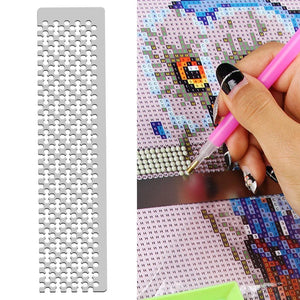 DIY Diamond Painting Tool Square Round Drill Cross Stitch Point Drill Ruler