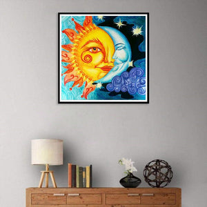 Sun and Moon 30x30cm(canvas) full round drill diamond painting